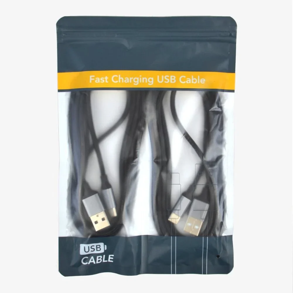 USB-A to USB-C Charging Cables, 5', 2pk